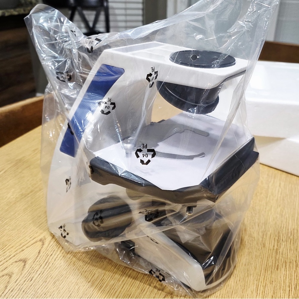 Precision White and Black Microscope